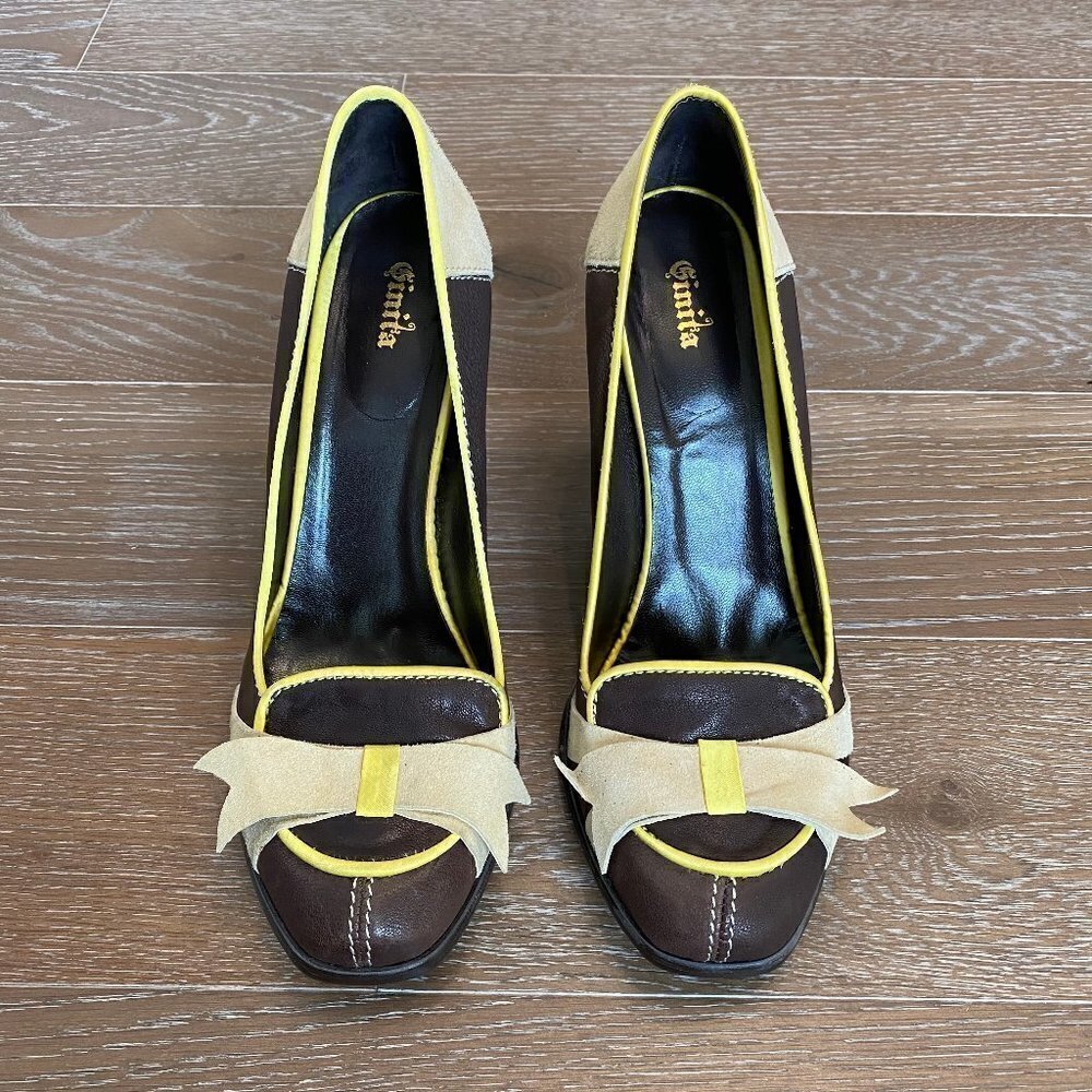 Sinita Semi-Round Toe Pump | Brown | 9.5M